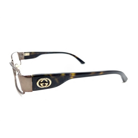 Gucci Brown Copper Rectangle Eyeglasses Frames 53-15 135 Italy Designer Fashion - Picture 7 of 12